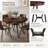 Round Dining Table (Brown)-1653829692