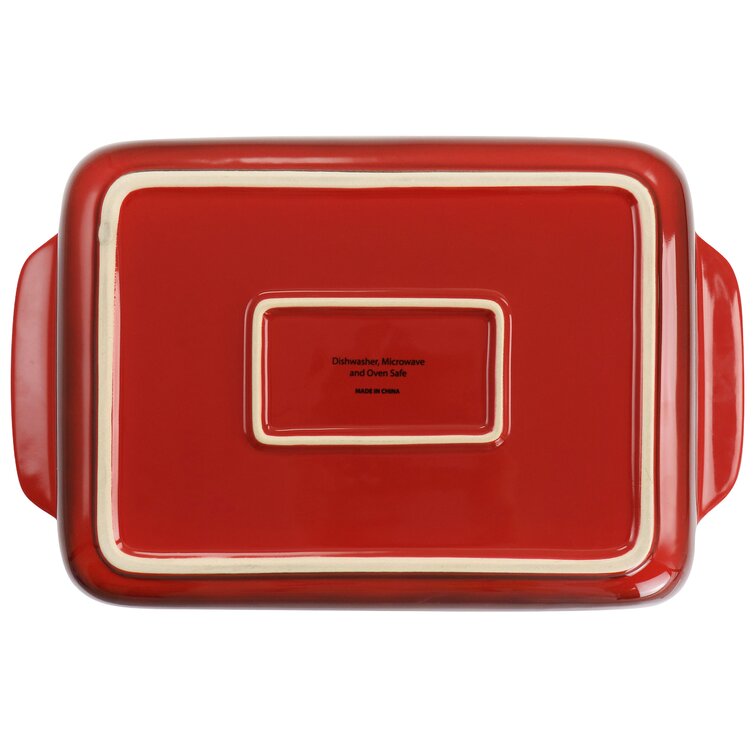 Baker's Advantage® Roshco® 5 PC Non-Stick Red Silicone Bakeware Baking Set  -  Log Cabin Decor