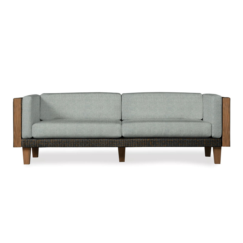 Catalina Outdoor 3 - Seat Patio Sofa, Mink, Bright Side Fog