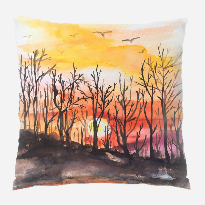 Wendt Throw Pillow, Microsuede, Indoor