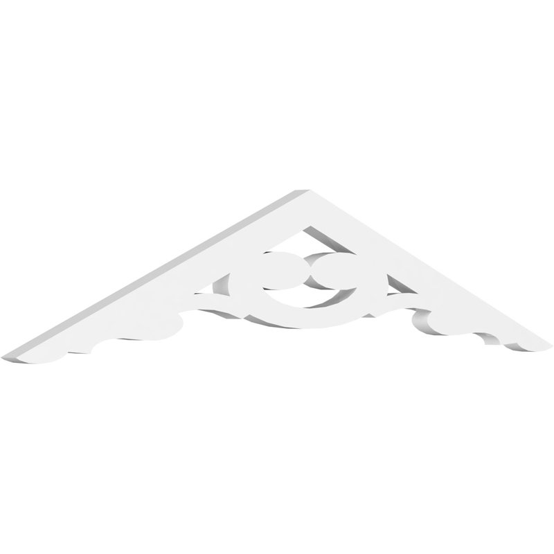 Pignon en PVC de qualité architecturale Robin, H 7,5 po x l 36 po x P 1 po, 5 / 12