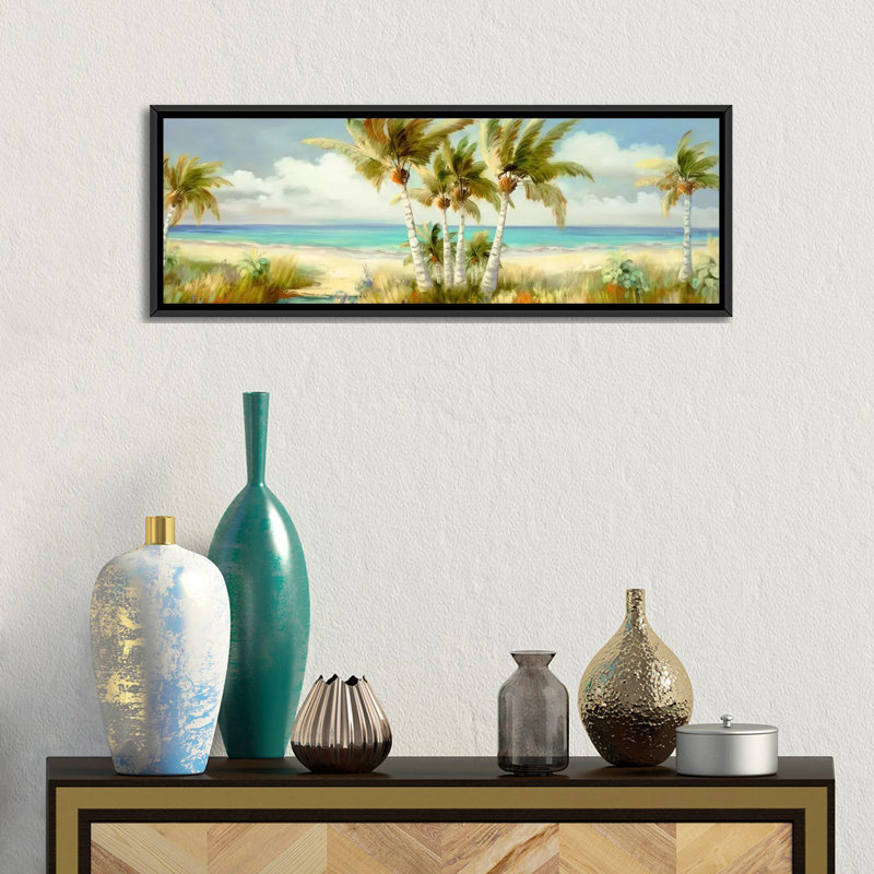 Impression sur toile, H 12 po x l 36 po x P 1,5 po, Toile avec cadre noir