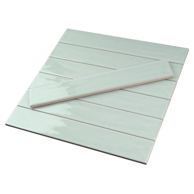 Nova 1.97 in. X 11.81 in. Polished Ceramic Subway Wall Tile