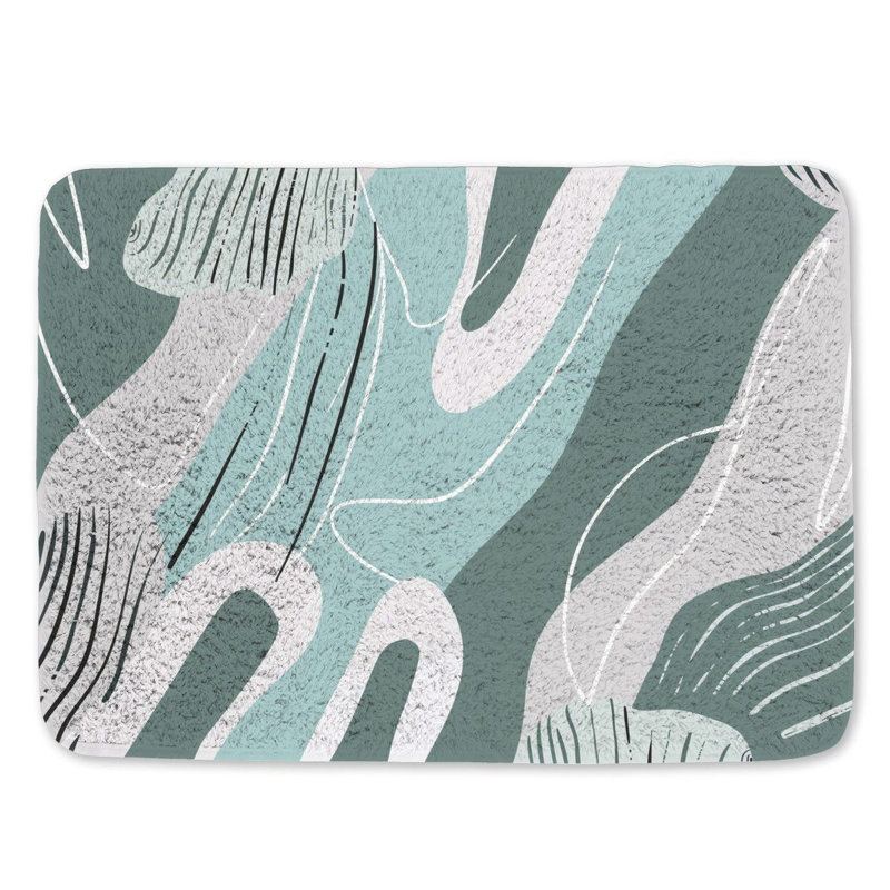 Tapis de bain en microfibre / microsuède Carpentras, L 17 po x L 24 po