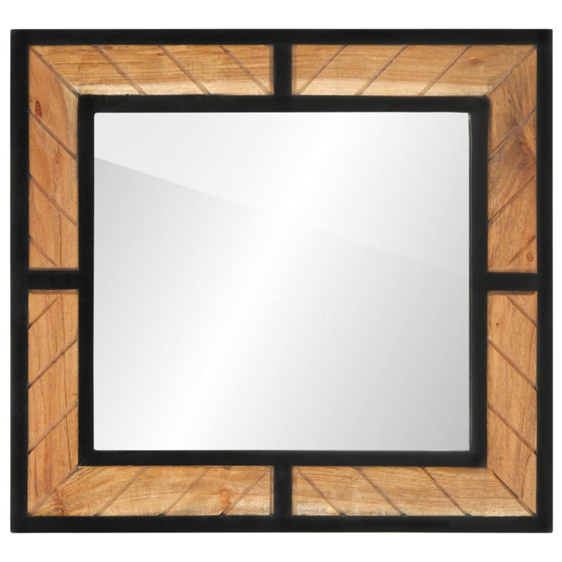 Wasola Solid Wood Rectangle Wall Mirror