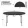Plastic Folding Card Table with 10 Folding Chairs Set for Picnic Event Outdoor and Commercial Use