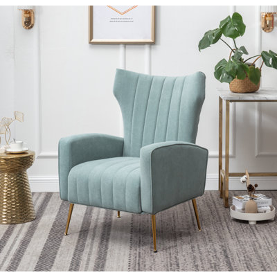 Fauteuil à oreilles Floreal de 27,5 po de large Floreal