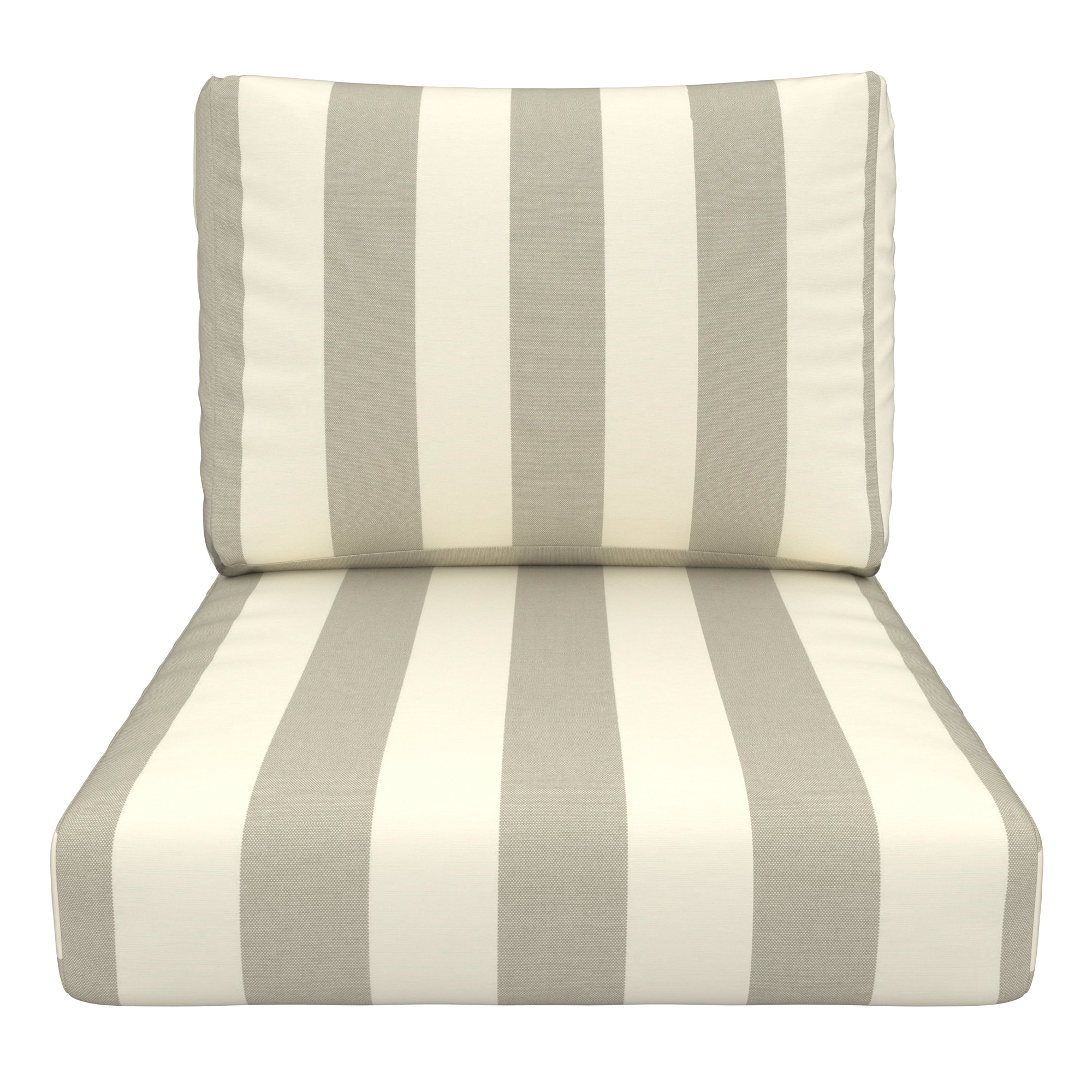 Amala Indoor/Outdoor Sunbrella® Cushion, Sunbrella Solana Seagull , 24" W x 5" D