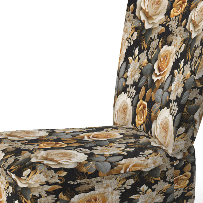 Chaise d'appoint rembourrée Elegant Beige Rose Harmony