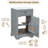 Bathroom 20‘’ Vanity With Ceramic Sink Top-2054011706