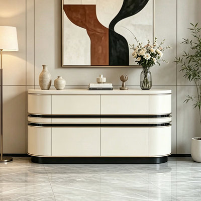 French-style retro light luxury sideboard