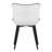 Heitger Faux Leather Upholstered Side Chairs Modern Wingback Dining Chairs with Metal Legs-1344348131