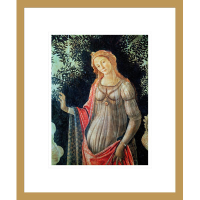 Primavera, détail de Vénus par Sandro Botticelli - Estampe numérique encadrée