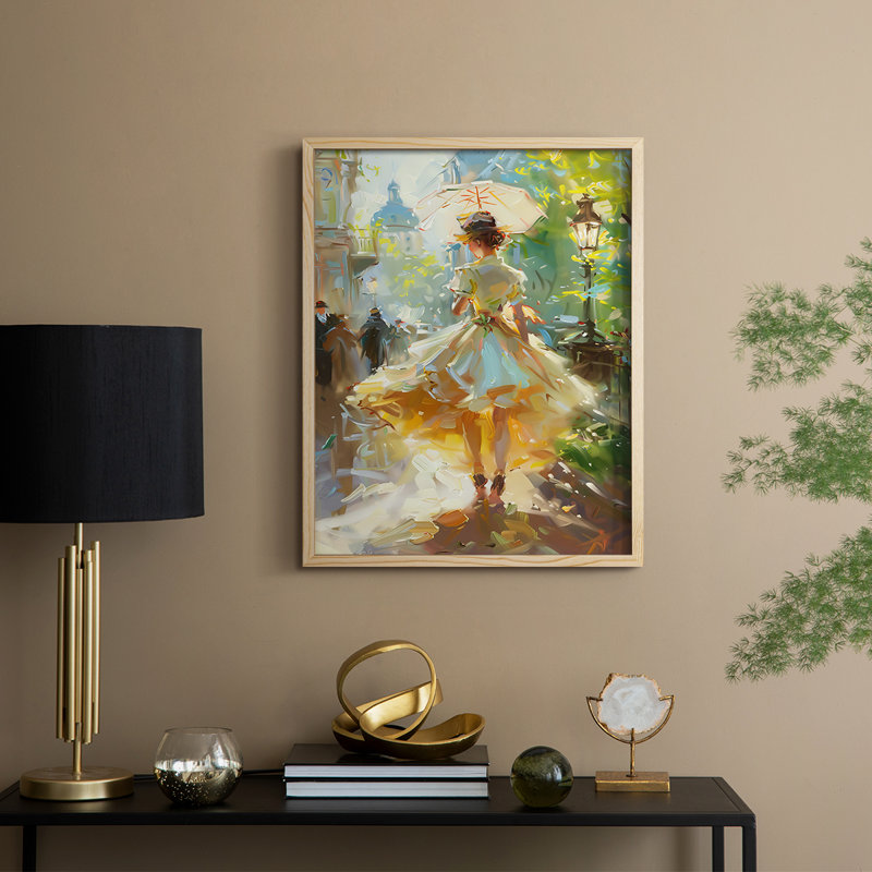 «WOMEN Series DCCCLXI», reproduction encadrée - bois massif, H 11 po x l 9 po, Naturel