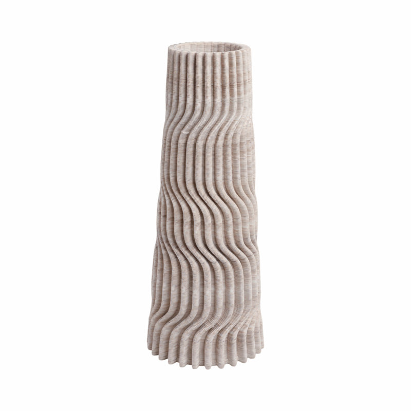 Shelvin Handmade Stoneware Table Vase, 14" H x 5" W x 5" D