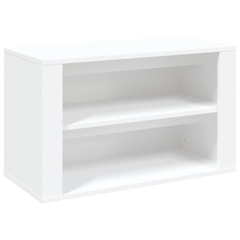6 Pair Shoe Rack, White