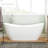 72" Sheba Acrylic Double-Slipper Tub - Air Massage With Foam