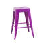Tabouret de bar 24 po en métal sans dossier de 24 po de hauteur pour comptoir en fer industriel pour îlot de cuisine et salle à manger-130174412