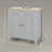 Pedestal Sink Storage Cabinet, Under Sink Cabinet, Bathroom Vanity Cabinet With U-Shape And Adjustable Internal Shelf, Gray