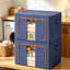 Hokku Designs, corbeille décorative en tissu, 2 paquets de bacs de rangement de vêtements avec cadre en métal pliable-488671999