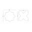 Parma 6.1 in. x 6.1 in. Matte Porcelain Tile-574228131