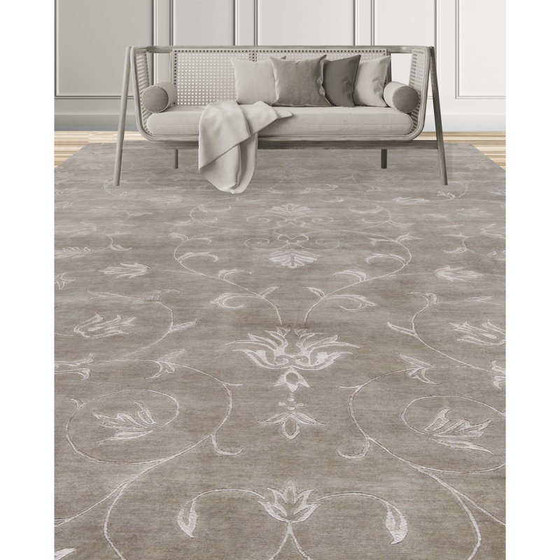 Wool Floral Area Rug