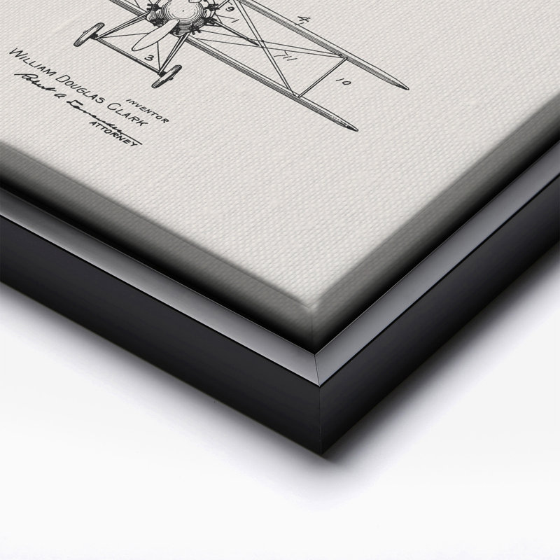 Plan de transport no 2, Black Framed, Canvas, 12"H x 16"W