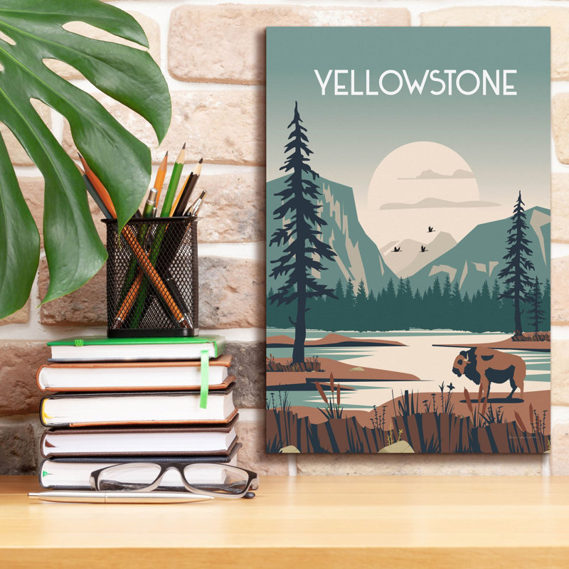 «Yellowstone» par Omar Escalante, art mural sur toile
