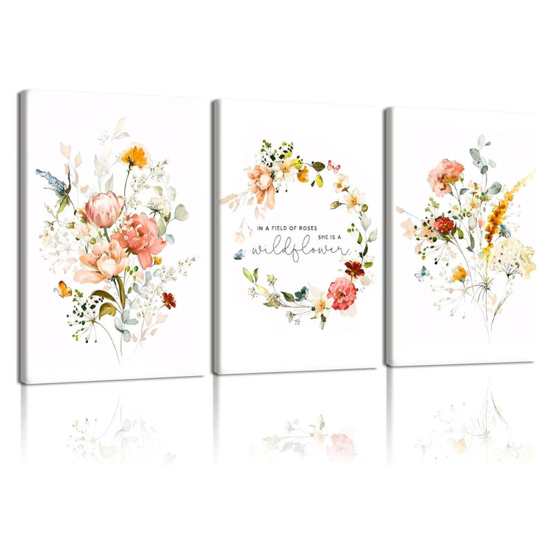 3 Piece Wrapped Canvas Wall Art