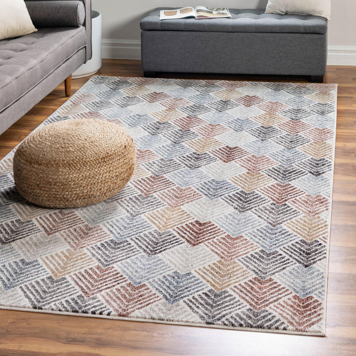Everly Quinn Jera Geometric Indoor Rug & Reviews | Wayfair