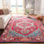 Tapis oriental rouge vif Llelend-1013885199