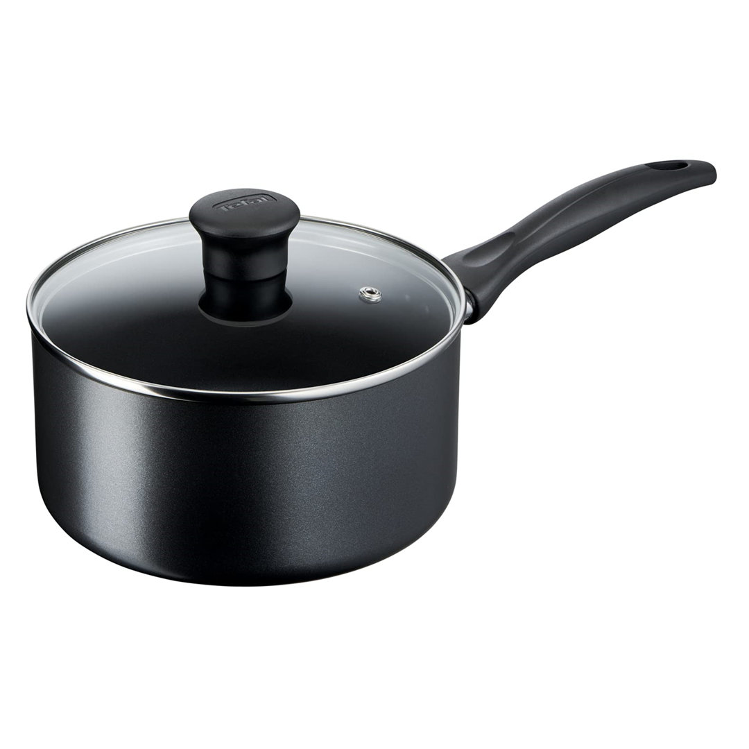 Induction Non-Stick Cookware Set, Black, Saucepans, Aluminium