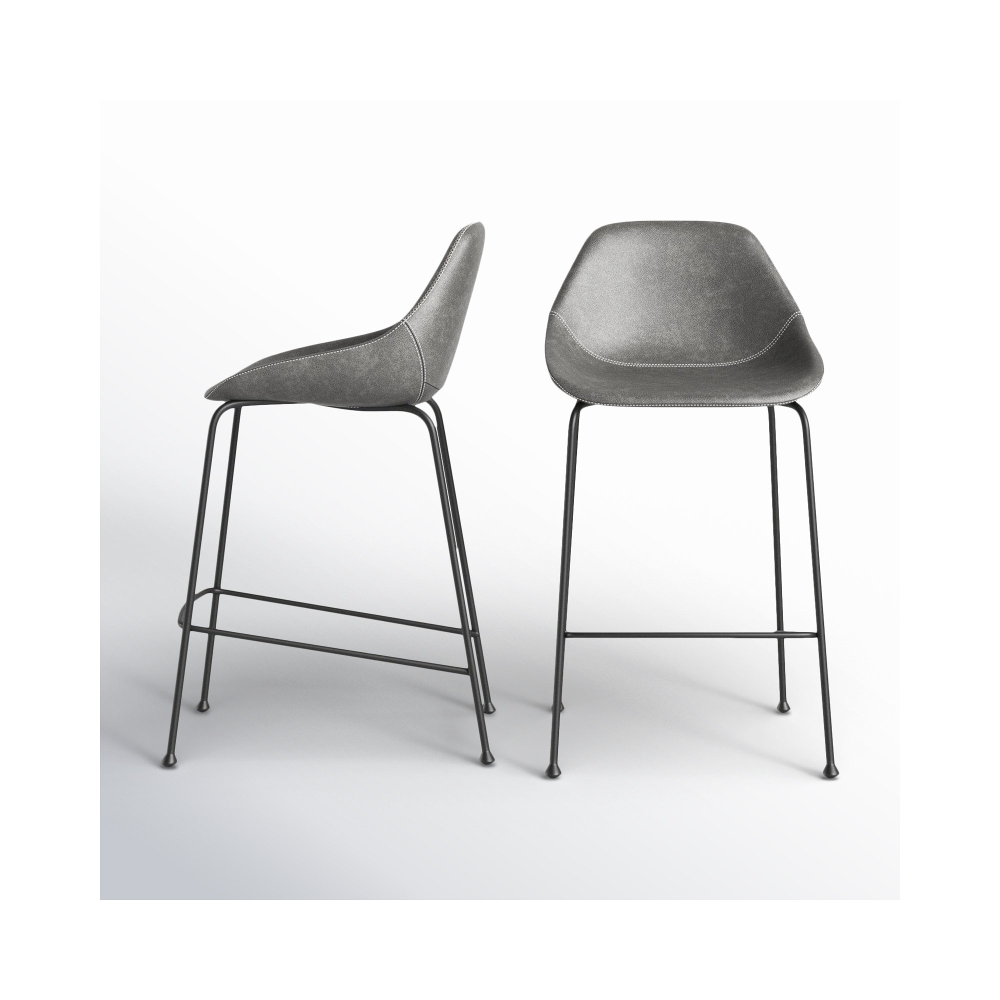 Garner Counter & Bar Stool, Gray, Counter Stool (26" Seat Height)