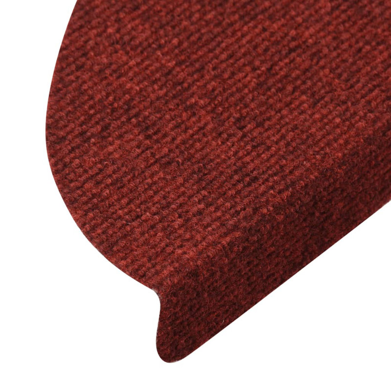 Hixson Red Stair Tread, Semi-Circle 17cm x 56cm