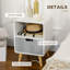 40.01 cm W Bedside Table