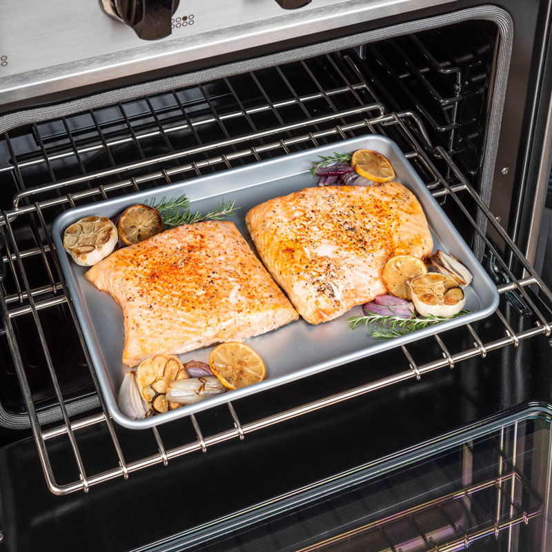 16.69" Silver Nonstick Aluminum Cookie Sheet
