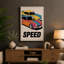 Stacked Speed Retro - Wrapped Canvas-967013940-967013931