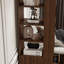 Armoire de rangement autoportante, support de rangement pour salle de bain, unité de coin multifonctionnelle, tablette à 4 niveaux et 2 tiroirs-944914042