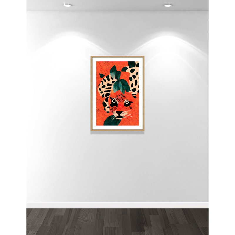 «Jaguar’s Gaze I» par Treechild, L 25,5 po x H 35,5 po, Imprimé mat, Naturel