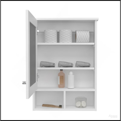 Medicine Cabinet Gibson, Bathroom, Black