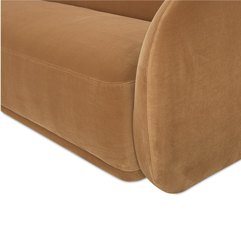 Canapé Penelope, Faux mohair camel