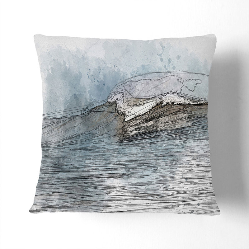 Square Throw Cushion, 55cm H x 55cm W x 20cm D