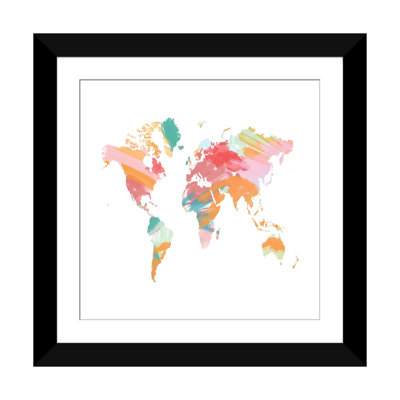 " The Artist's World Map " Color Photography Print