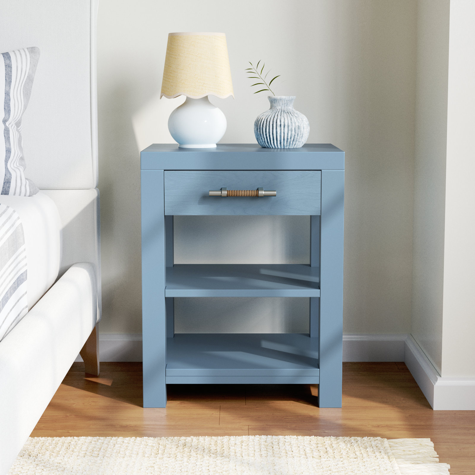 Lana 1 - Drawer Nightstand, Blue