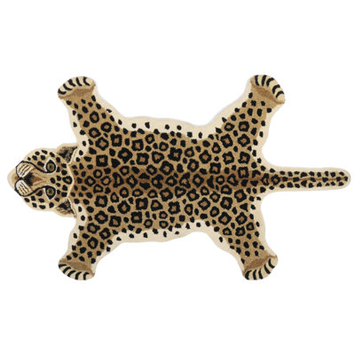 Snow Leopard Yogic Asana Pure Wool Mat From Mirzapur | Animal Shape Mat