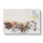 High over the Chicago Skyline Watercolour - Wrapped Canvas-56662098