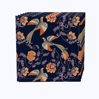 Cotton Floral Square Napkin