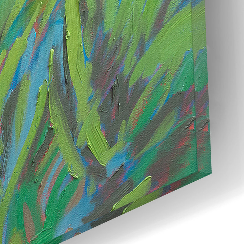 " Spring Greens " by Jane Schmidt, 12" H x 12" W x 0.13" D