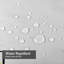 Rideau de douche lumineux abstrait en métal avec 12 crochets-112569031