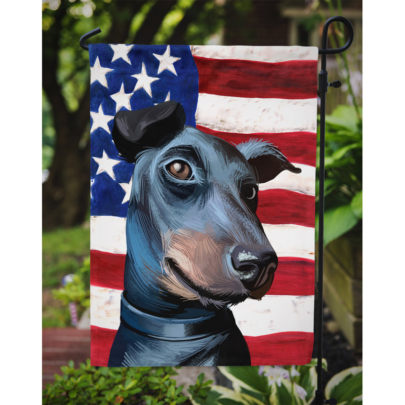 Polyester à 2 côtés 15 x 11 po drapeau de jardin, Manchester Terrier
